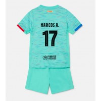 Echipament fotbal Barcelona Marcos Alonso #17 Tricou Treilea 2023-24 pentru copii maneca scurta (+ Pantaloni scurti)